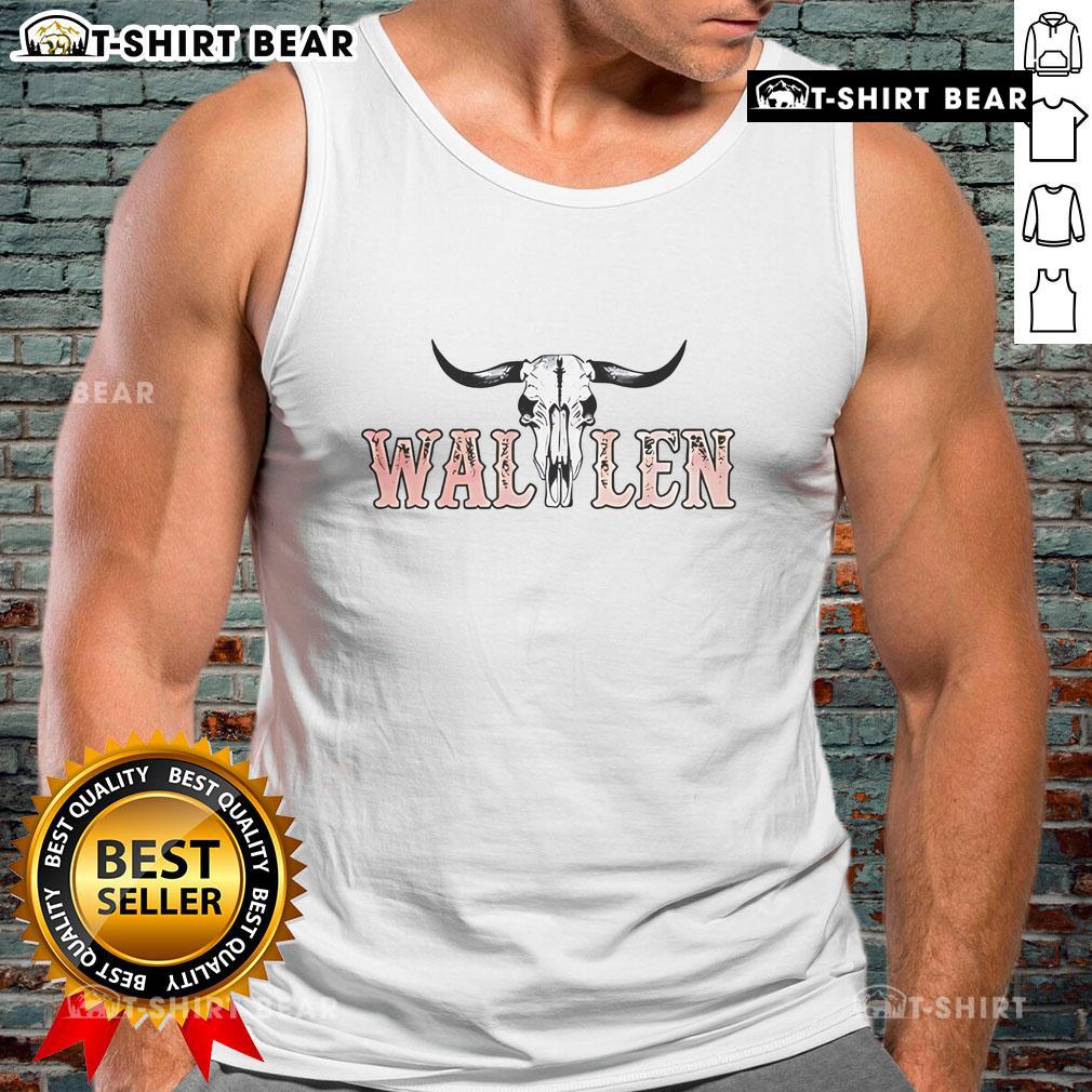 Alt Text: Top Wallen Morgan Country Music Cowgirl Logo Tank Top in stylish design, perfect for country music fans and casual wear.