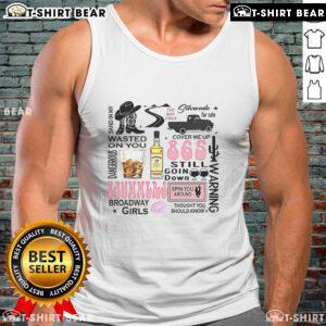 Top Wallen Western Luke Combs tank top featuring 'Wasted On You' design for country music fans.