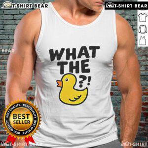 Top What The Duck Meme Tank Top featuring a playful duck design, perfect for casual wear and meme lovers.