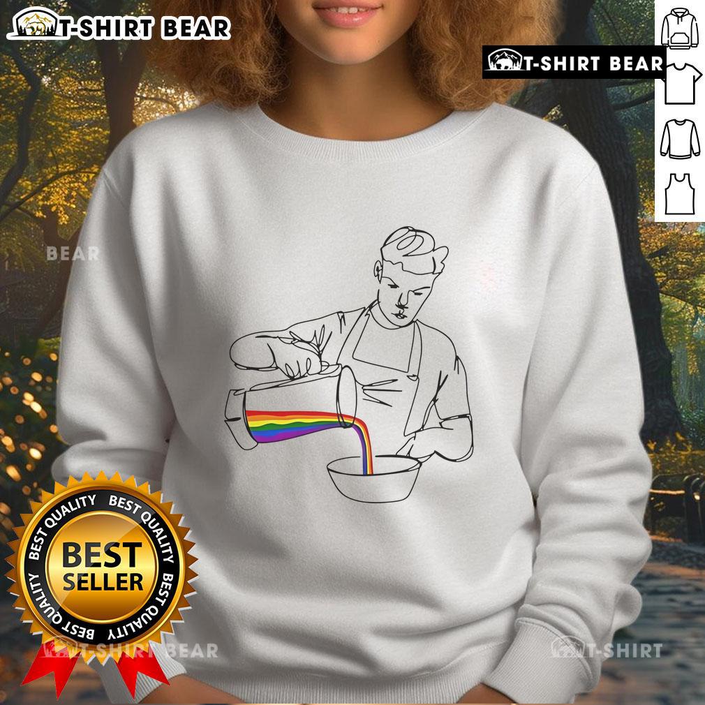 Top Will Poulter wearing an LGBT sweatshirt, showcasing support for LGBTQ+ rights and inclusive fashion.