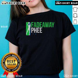 Alt Text: Napheesa Collier showcasing a stylish fadeaway shot in a women's tee, perfect for fans of the WNBA star.
