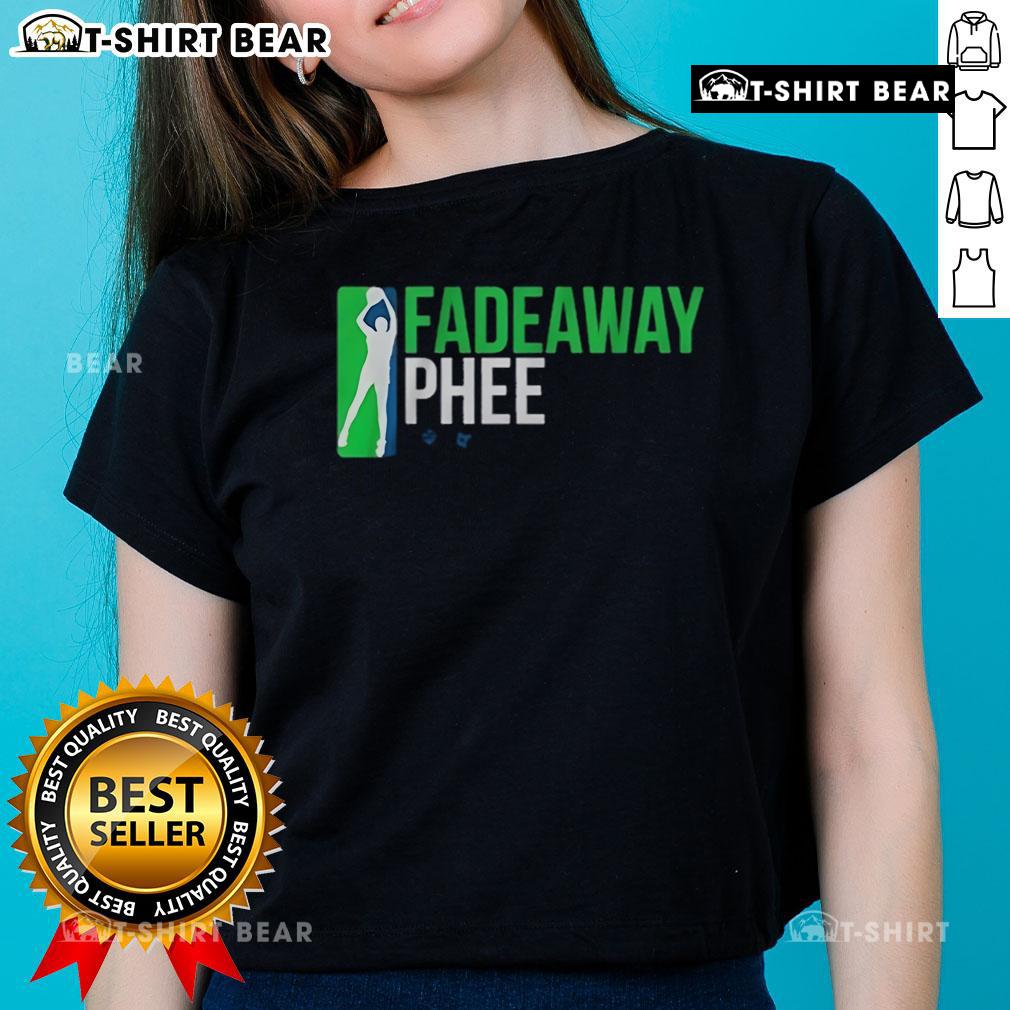 Alt Text: Napheesa Collier showcasing a stylish fadeaway shot in a women's tee, perfect for fans of the WNBA star.