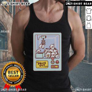 Alt Text: Cute Kawaii Cow Claw Machine Price Out Tank Top featuring adorable cow design in vibrant colors.