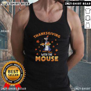 Funny Thanksgiving tank top featuring Goofy and Mickey Mouse, perfect for holiday celebrations and Disney fans.