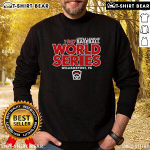 Good Little League Baseball World Series Est 1947 Legacy Sweatshirt in navy blue with vibrant team logo and stylish design.