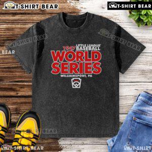 Good Little League Baseball World Series Est 1947 legacy washed t-shirt featuring vintage design and soft fabric.
