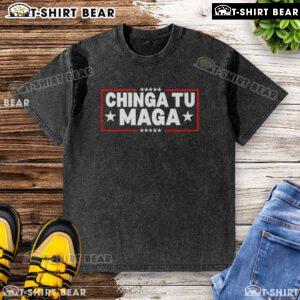 Hot Chinga Tu Maga washed t-shirt featuring a stylish design, perfect for casual wear and self-expression.