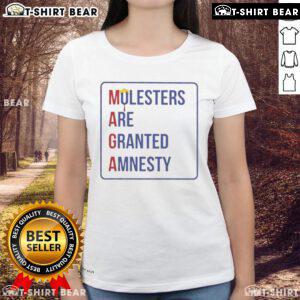 Hot Trump MAGA Molesters Ladies Tee featuring bold design, perfect for political statement and casual wear.