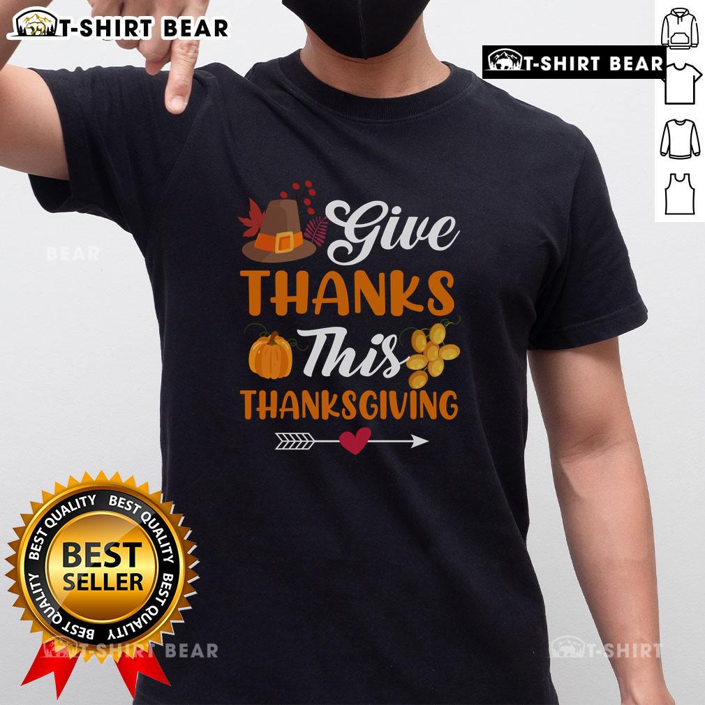 Nice Give Thanks This Thanksgiving Pumpkin Harvest T-Shirt featuring a festive design for fall celebrations.