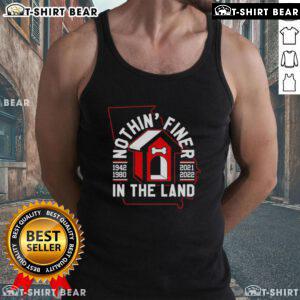 Georgia Bulldogs football tank top featuring 'Nothin' Finer in the Land' slogan, perfect for game day attire.