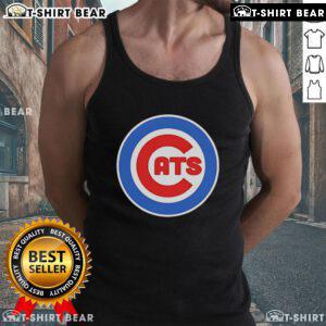 Official Cats Baseball Chicago Cubs tank top featuring team logo and stylish design for fans.