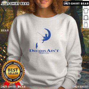 Official Dreams Ain't Working Sweatshirt in black, featuring a stylish design for casual wear and motivational vibes.