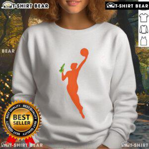 Official New WNBA Logo Sex Toy Meme Sweatshirt featuring a humorous design for fans and collectors.