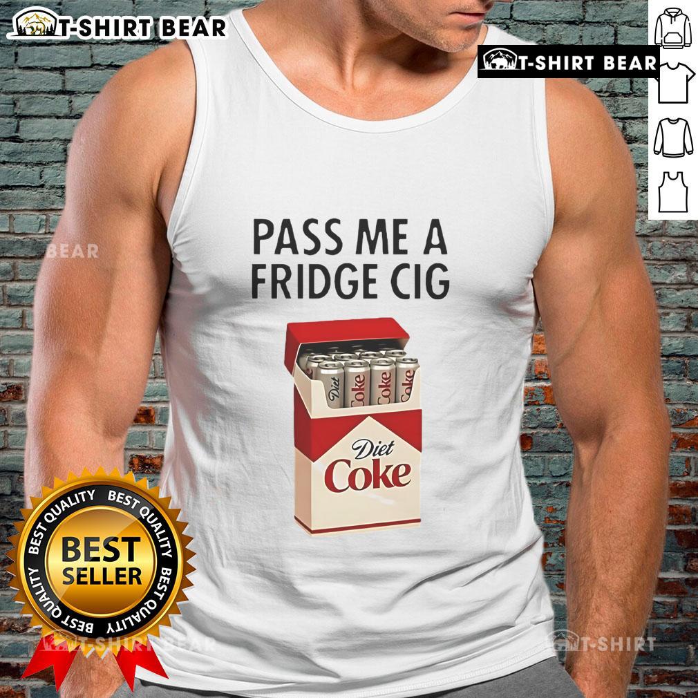 Official Pass Me Fridge Cigarette Diet Coke Tank Top in stylish design, perfect for casual summer wear and lifestyle enthusiasts.