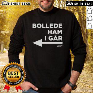 Alt Text: Official Princess Isabella wearing Bollede Ham I Gar sweatshirt, showcasing royal style and casual fashion.