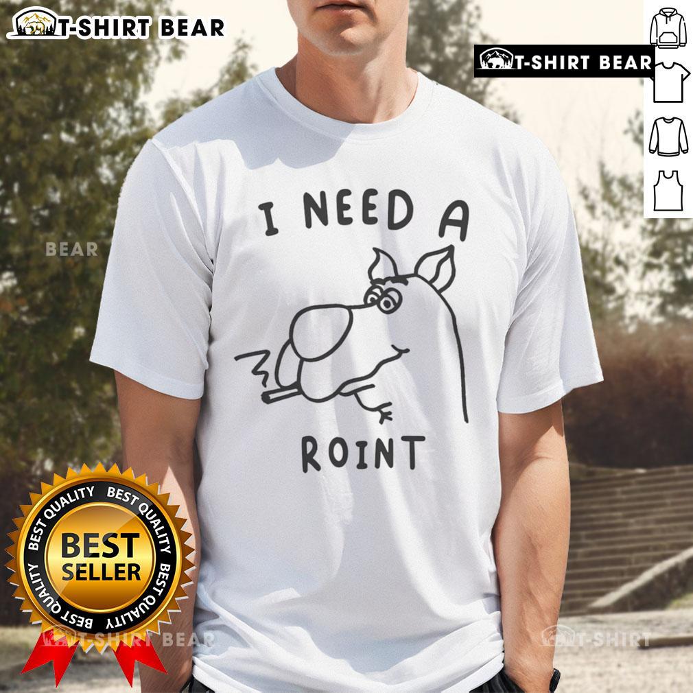 Alt Text: Official Scooby-Doo Smoking I Need A Roint T-Shirt featuring Scooby-Doo in a playful design for fans.
