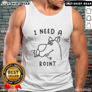 Alt Text: Official Scooby-Doo Smoking I Need A Roint Tank Top featuring iconic characters in a fun, vibrant design.