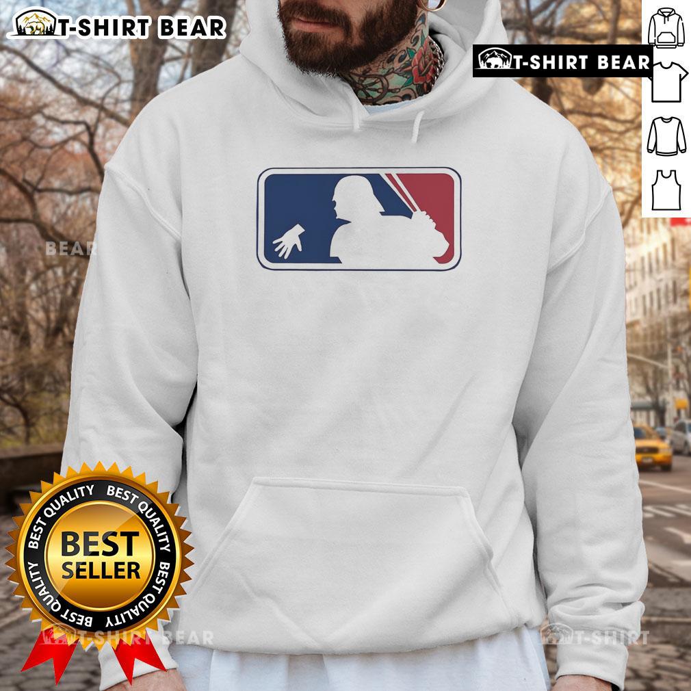 Official Star Wars X MLB logo hoodie featuring a unique design for fans of both franchises.