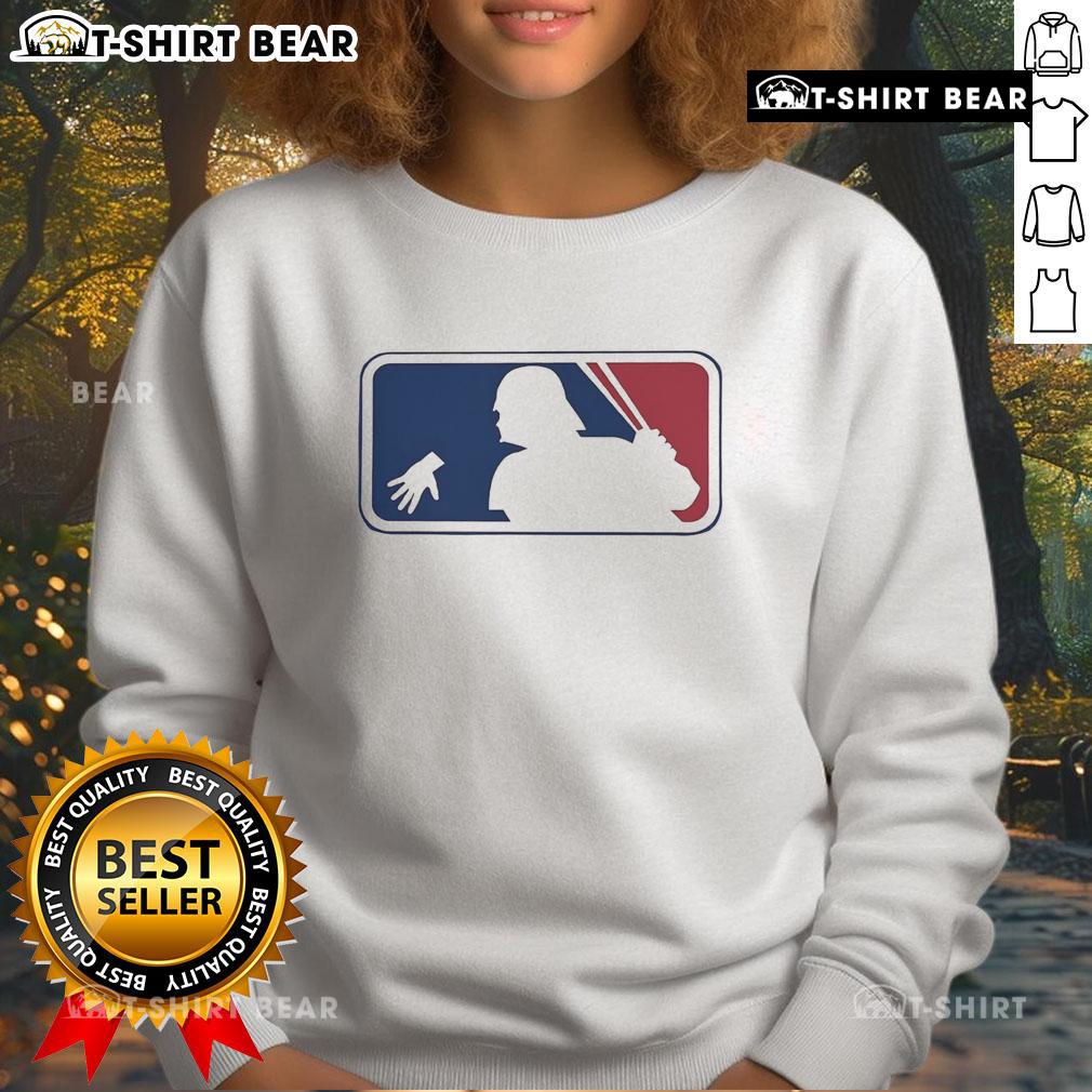 Official Star Wars x MLB logo sweatshirt featuring a unique design blending iconic elements from both franchises.