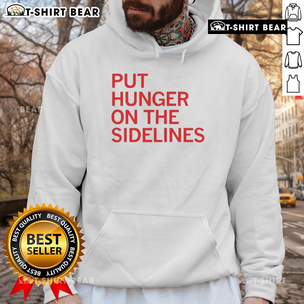 Official Tyler Perkins 'Put Hunger On The Sidelines' Hoodie featuring a stylish design and vibrant colors.