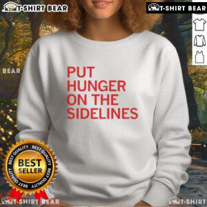 Official Tyler Perkins 'Put Hunger on the Sidelines' sweatshirt featuring a stylish design and vibrant colors.