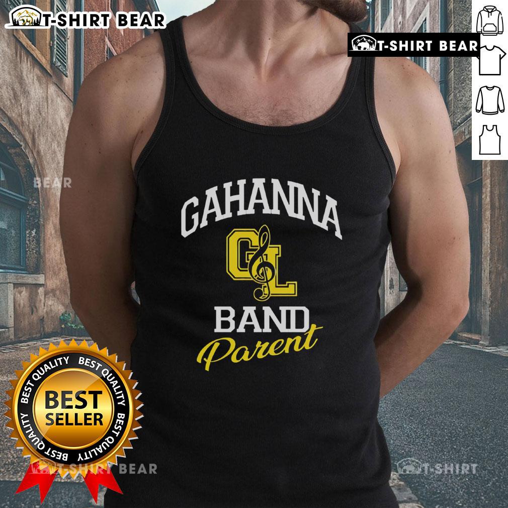 Alt Text: Original Gahanna Band Parent Triblend Logo Tank Top featuring a stylish design for proud band supporters.