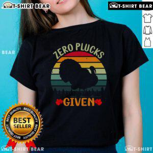 Original Zero Plucks Given Ladies Tee featuring a stylish design, perfect for casual wear and expressing attitude.