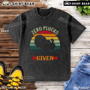 Original Zero Plucks Given washed t-shirt featuring a relaxed fit and trendy graphic design in soft fabric.