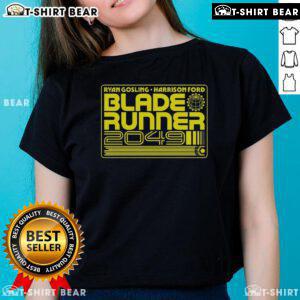 Premium Blade Runner 2049 Ladies Tee featuring a stylish design, perfect for fans of the iconic sci-fi film.