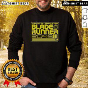 Premium Blade Runner 2049 sweatshirt featuring futuristic design and comfortable fit for fans of the iconic film.