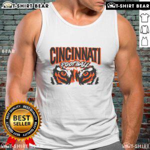 Premium Cincinnati Football Retro Grunge Tank Top featuring vintage design and distressed graphics for stylish fans.