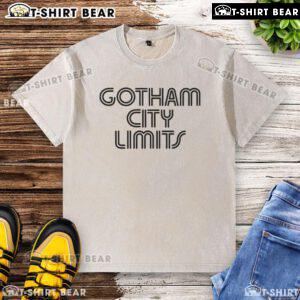Premium Gotham City Limit Washed T-Shirt in soft fabric, featuring a stylish graphic print for casual wear.