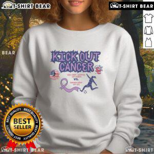 Premium Kick Out Cancer Game sweatshirt for September 20, featuring a vibrant design to support cancer awareness.