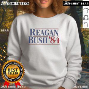Premium Reagan Bush '84 Sweatshirt featuring vintage campaign graphics, perfect for political memorabilia collectors.