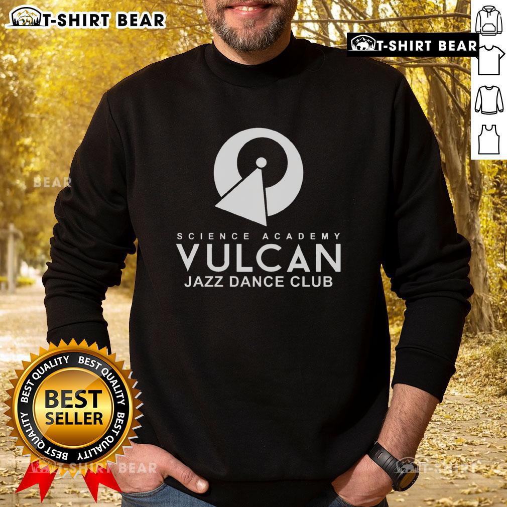 Premium Science Academy Vulcan Jazz Dance Club sweatshirt in vibrant colors, showcasing a stylish design for dance enthusiasts.