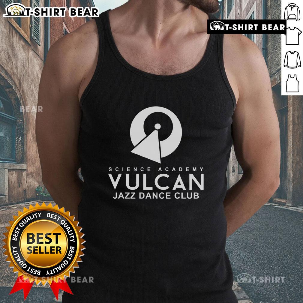 Premium Science Academy Vulcan Jazz Dance Club tank top featuring vibrant graphics and a stylish design for dancers.