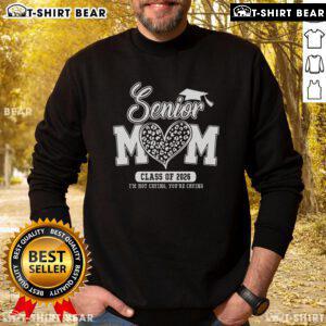 Alt Text: Premium Senior Mom Class of 2026 graduation leopard sweatshirt, perfect for celebrating your graduate in style.