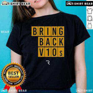 Premium The Race Bring Back V10s Ladies Tee featuring a stylish design perfect for motorsport enthusiasts and casual wear.