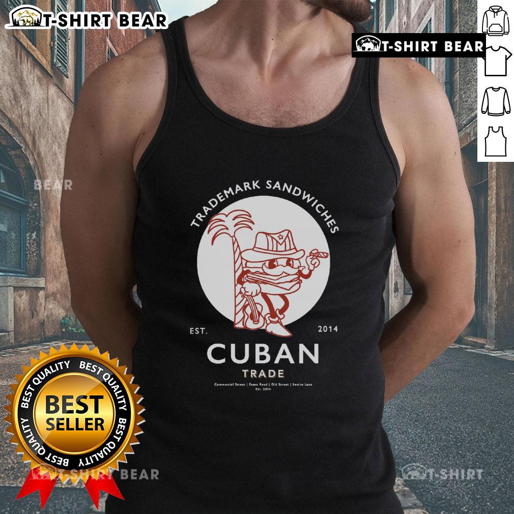 Alt Text: Premium Trademark Sandwich Cuban Tank Top established in 2014, featuring a stylish design and vibrant colors.