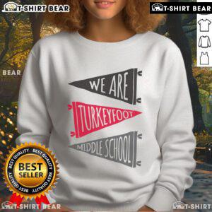 Premium We Are Turkey Foot Pennant Flags Sweatshirt featuring a stylish design perfect for casual wear and sports fans.