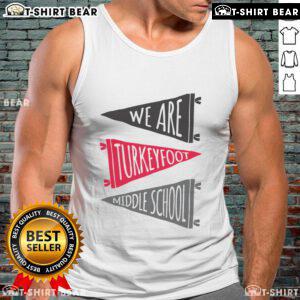 Premium We Are Turkey Foot Pennant Flags Tank Top showcasing vibrant flag designs, perfect for casual wear and patriotic events.