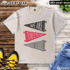 Premium We Are Turkey Foot Pennant Flags Washed T-Shirt featuring a stylish design and comfortable fit for casual wear.