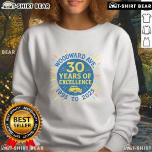Premium Woodward Ave 30 Years of Excellence 2025 sweatshirt featuring a stylish design and quality fabric for comfortable wear.