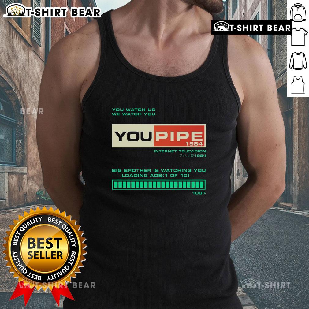 Premium YouPipe Big Brother Is Watching tank top showcasing a stylish design perfect for casual wear.