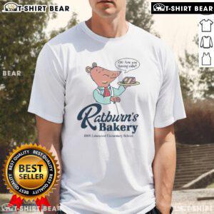 Alt Text: Pretty Arthur Ratburn's Bakery 1998 Lakewood Elementary School T-Shirt featuring colorful graphics and classic design.