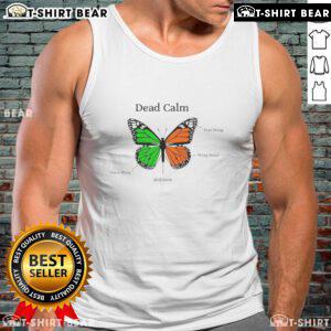 Pretty Butterfly Dead Calm Tank Top featuring a vibrant butterfly design on a stylish, comfortable tank.