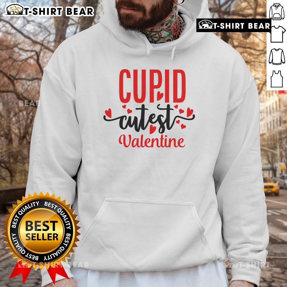 Cute Valentine hoodie featuring a pretty cupid design, perfect for celebrating love and staying stylish this season.