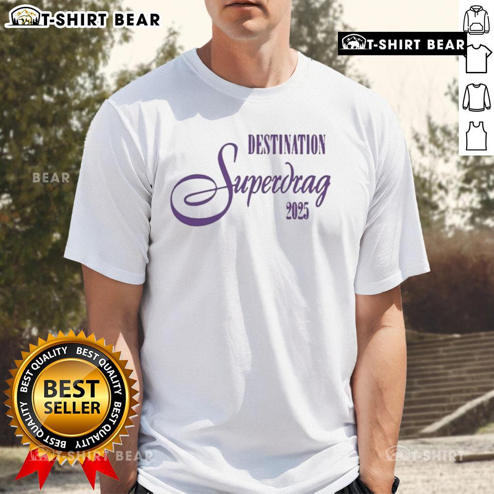 Alt Text: Pretty Gray Destination Superdrag Concert 2025 T-Shirt featuring vibrant graphics and a stylish design for fans.