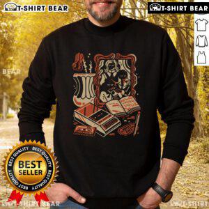 Alt Text: Retro sweatshirt with Put Me In My Coffin graphic, featuring a stylish design perfect for casual wear.