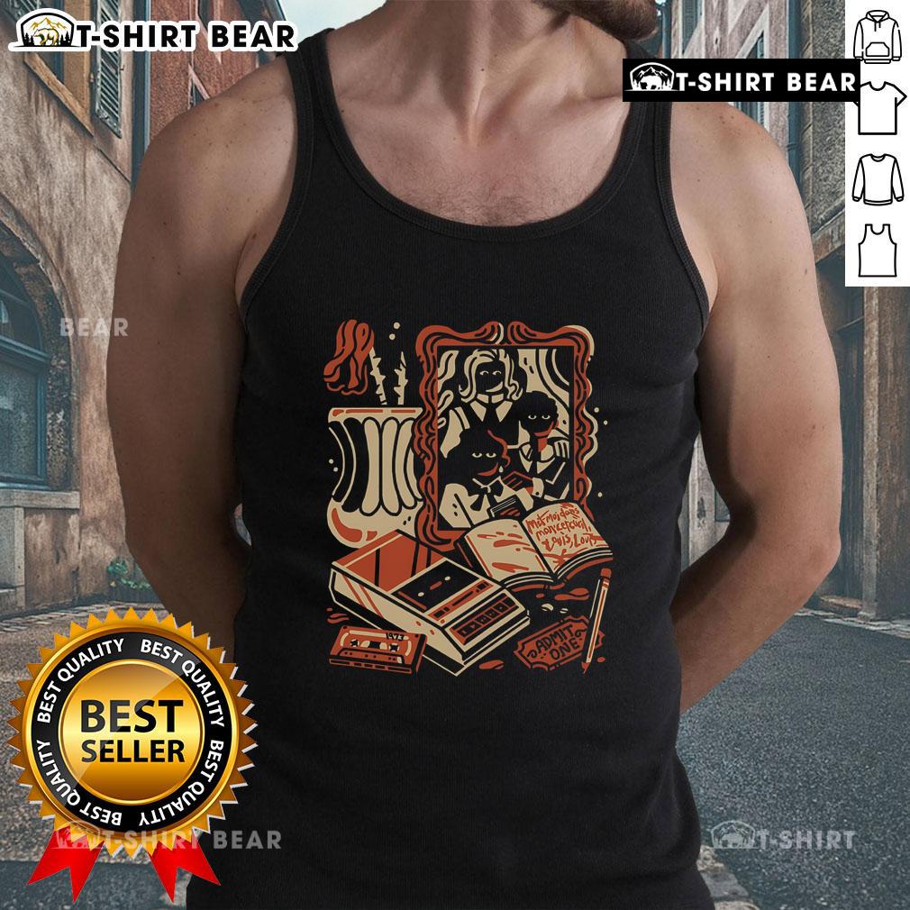 Retro tank top featuring 'Pretty Put Me In My Coffin' design, perfect for casual wear and showcasing unique style.